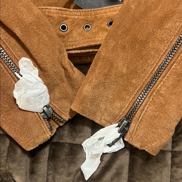 Blank NYC Tan Suede Leather Jacket - Picture 7 of 9